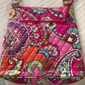 Vera Bradley Pink Paisley cross body handbag.
